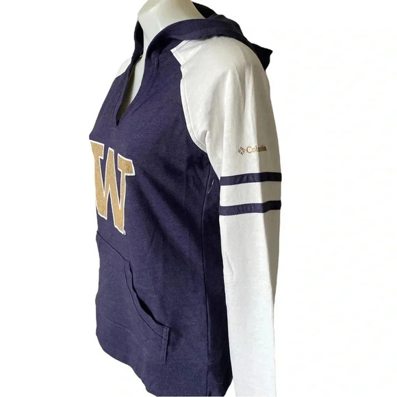 COLUMBIA | Women’s Washington University Light Weight V-Neck Hoodie Size M - Picture 3 of 7